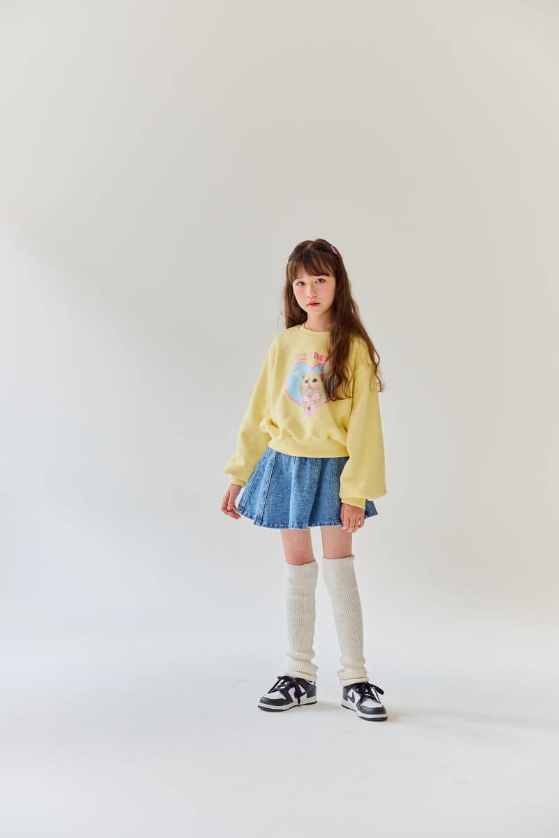 Rilla - Korean Children Fashion - #childofig - Want You Denim Skirt - 3