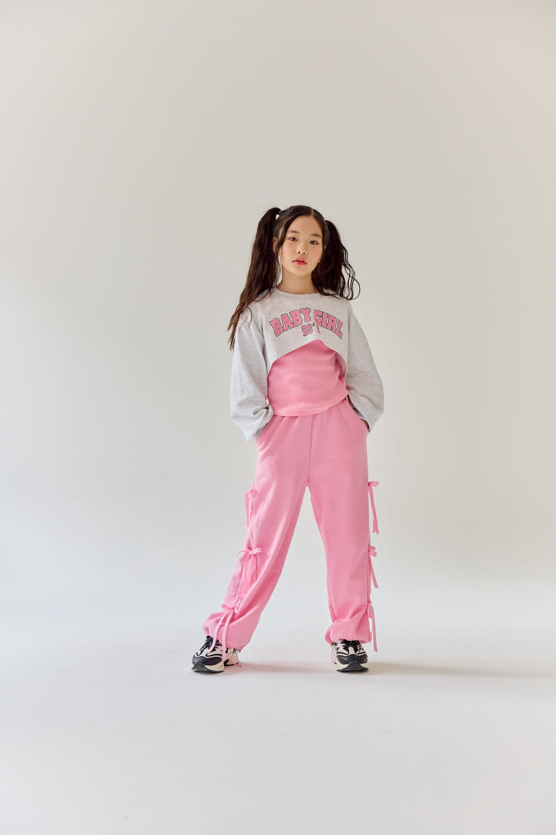 Rilla - Korean Children Fashion - #designkidswear - Ribbon Wide Pants - 6