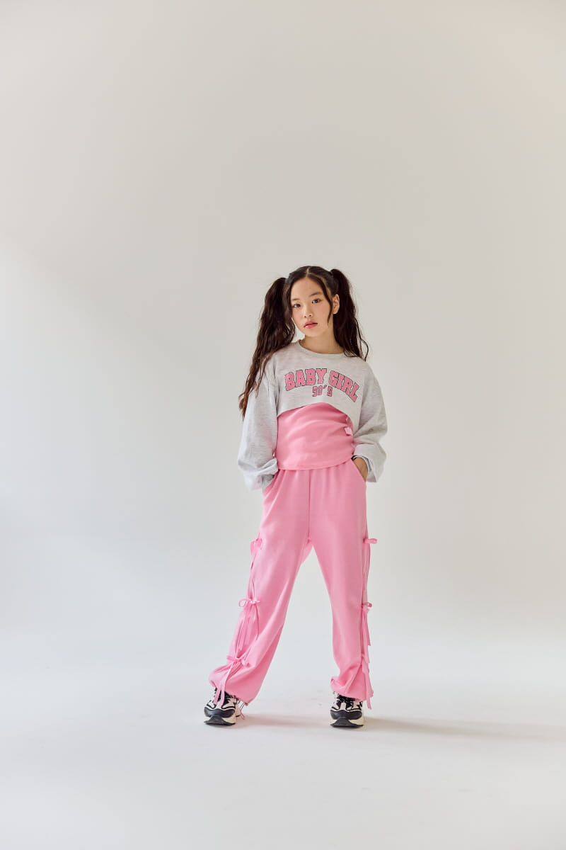 Rilla - Korean Children Fashion - #discoveringself - Ribbon Wide Pants - 7