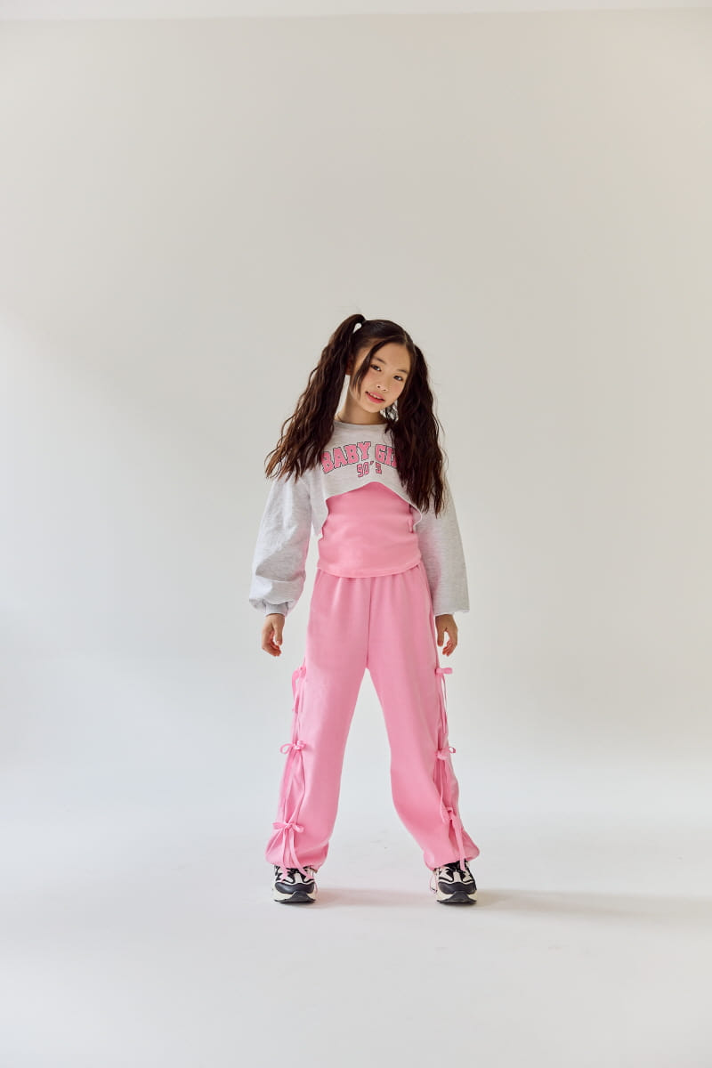 Rilla - Korean Children Fashion - #fashionkids - Ribbon Wide Pants - 8