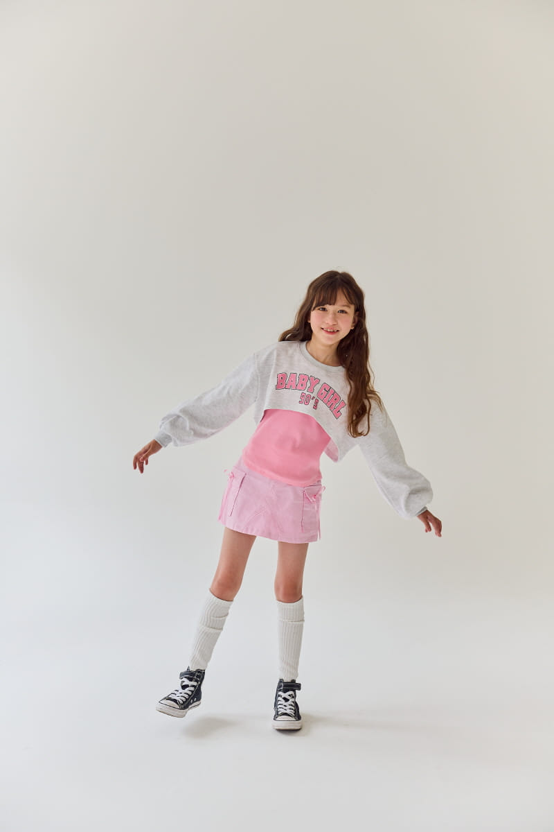 Rilla - Korean Children Fashion - #kidsshorts - Bule Unbalance Tee - 2