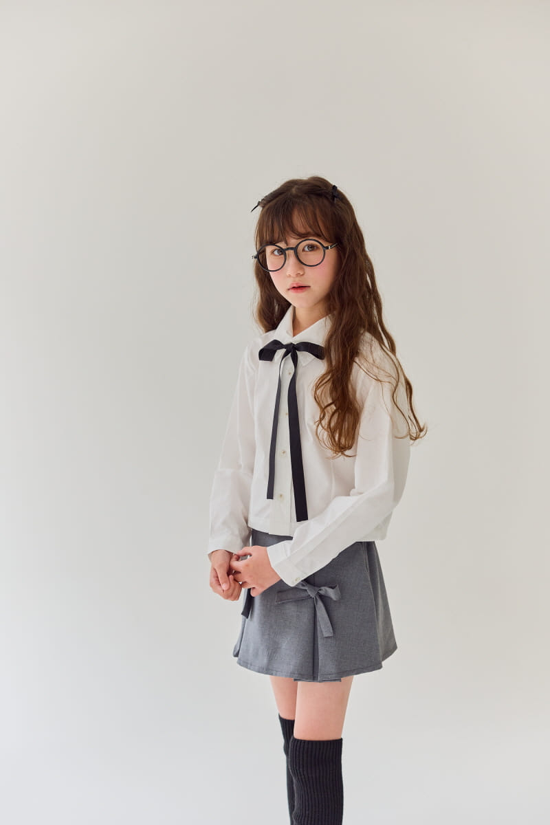 Rilla - Korean Children Fashion - #kidsshorts - Ribbon Curot Pleated Pants - 3