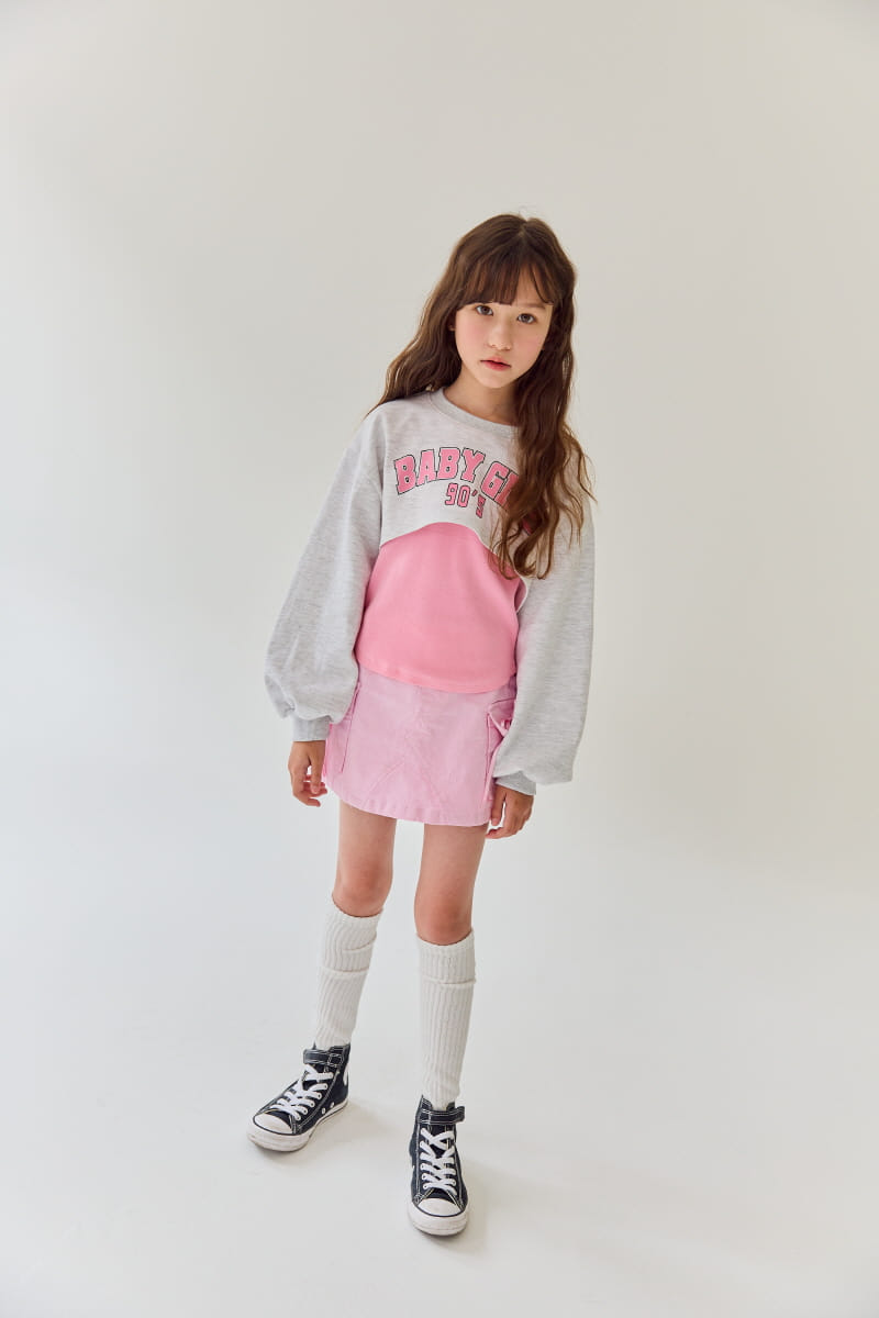 Rilla - Korean Children Fashion - #kidsstore - Bule Unbalance Tee - 3