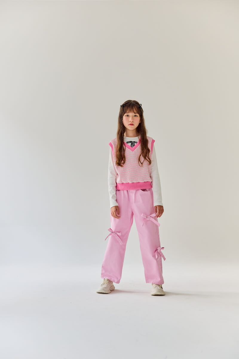 Rilla - Korean Children Fashion - #kidsstore - Three Ribbon Pants - 11