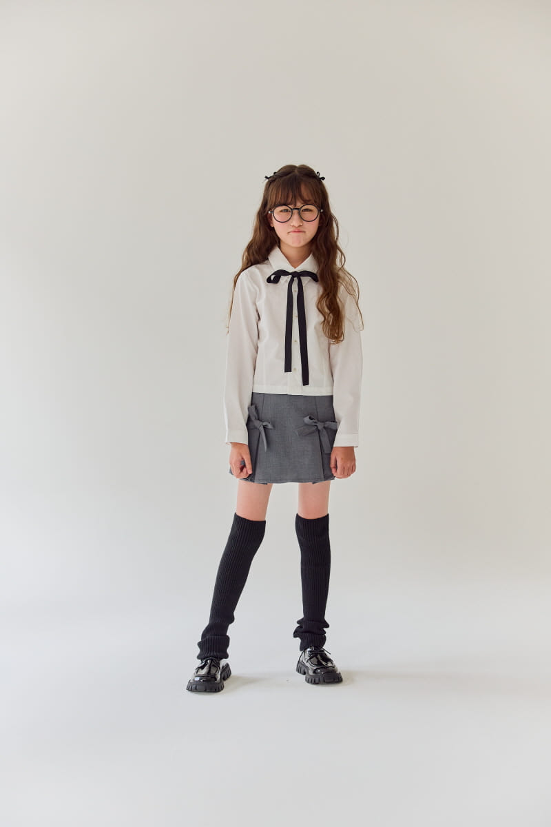 Rilla - Korean Children Fashion - #kidsshorts - Ribbon Curot Pleated Pants - 4