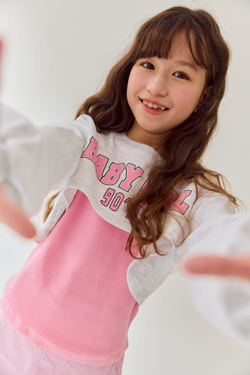 Rilla - Korean Children Fashion - #kidsstore - Bule Unbalance Tee - 4
