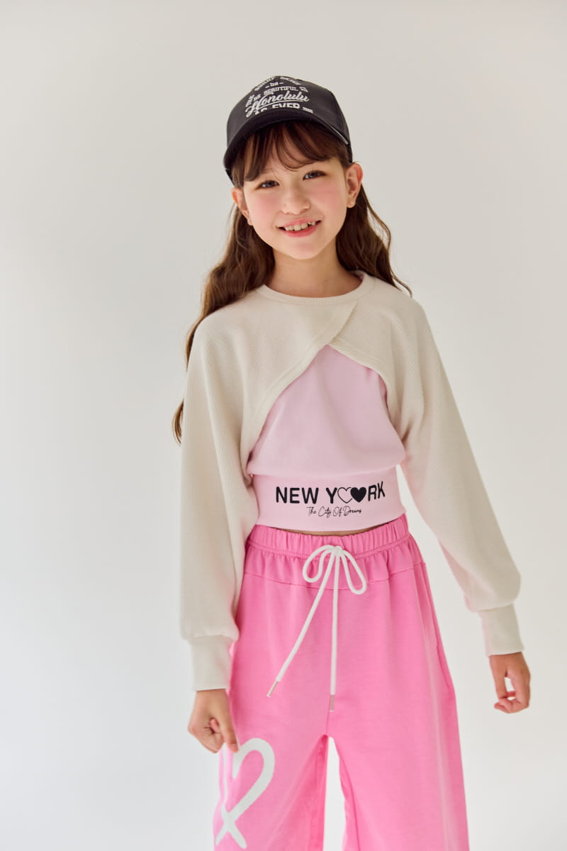 Rilla - Korean Children Fashion - #prettylittlegirls - Newyork So Hot  Sleeveless Tee - 6