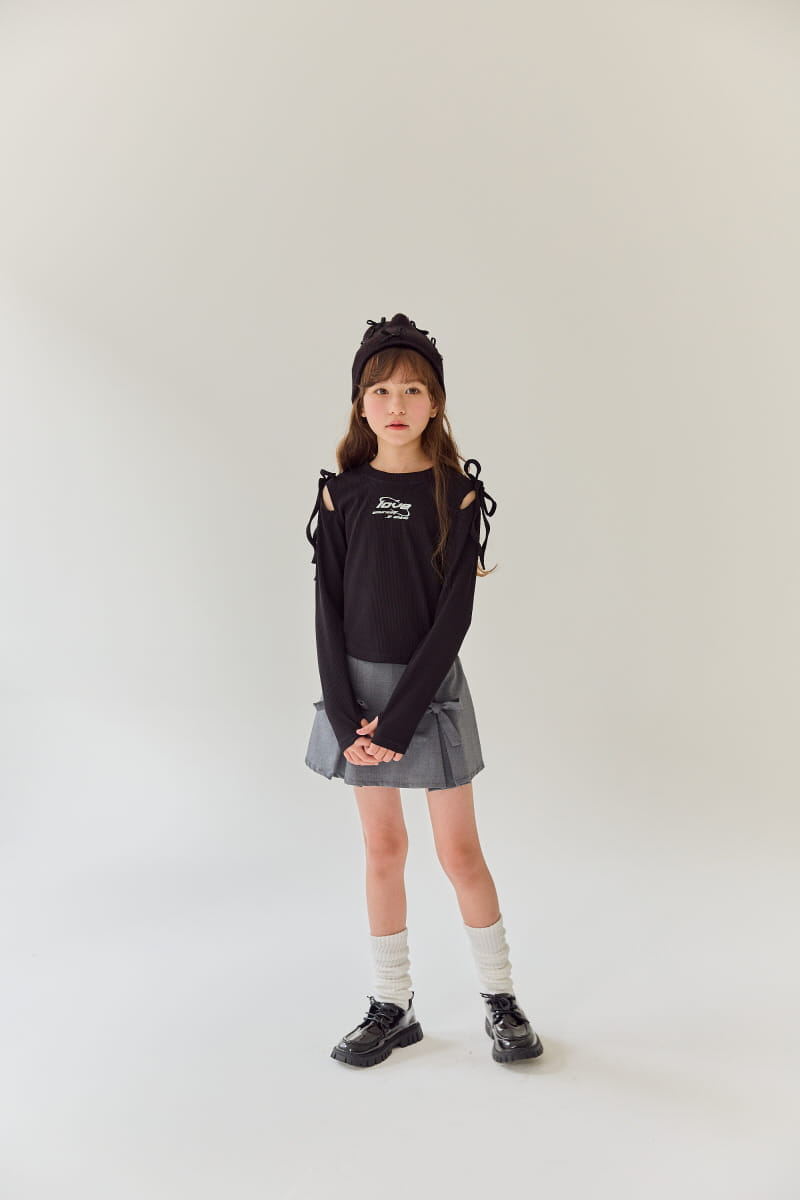 Rilla - Korean Children Fashion - #stylishchildhood - Love Knot Tee  - 8