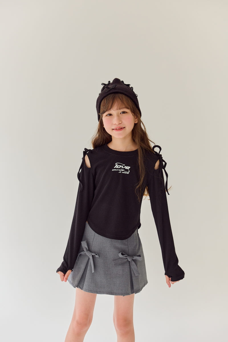 Rilla - Korean Children Fashion - #todddlerfashion - Love Knot Tee  - 6