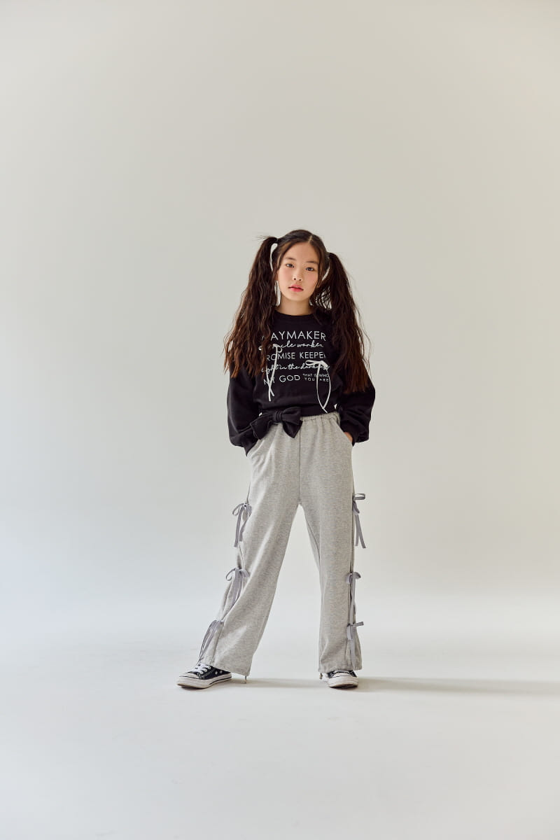 Rilla - Korean Children Fashion - #todddlerfashion - Ribbon Wide Pants