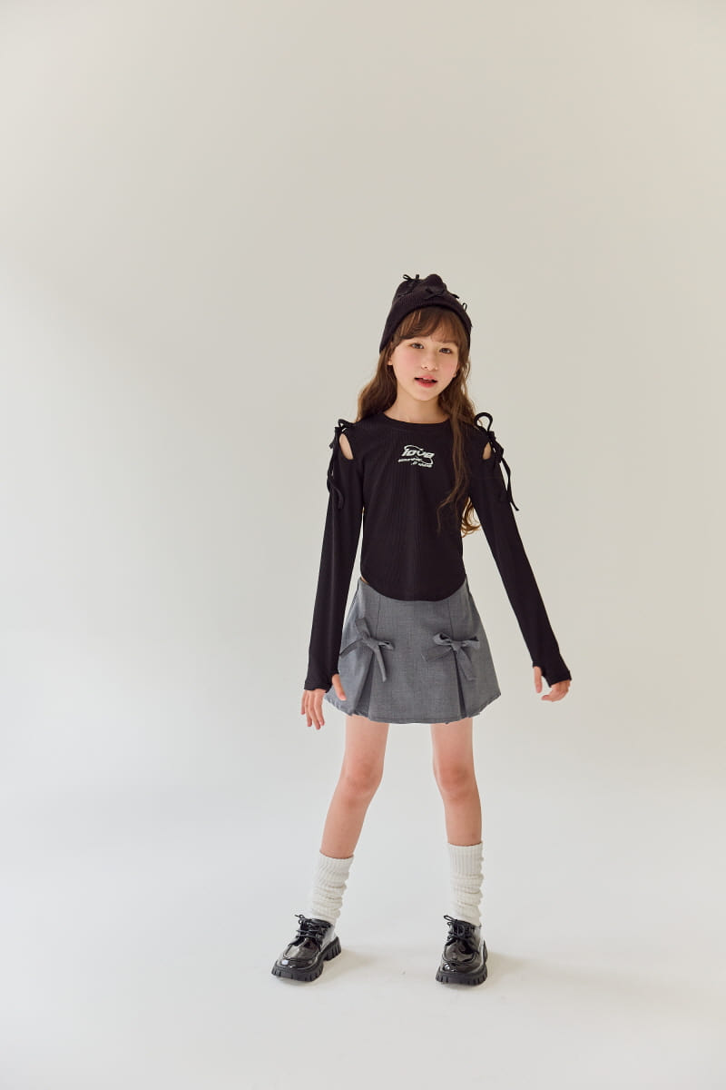 Rilla - Korean Children Fashion - #toddlerclothing - Love Knot Tee  - 7