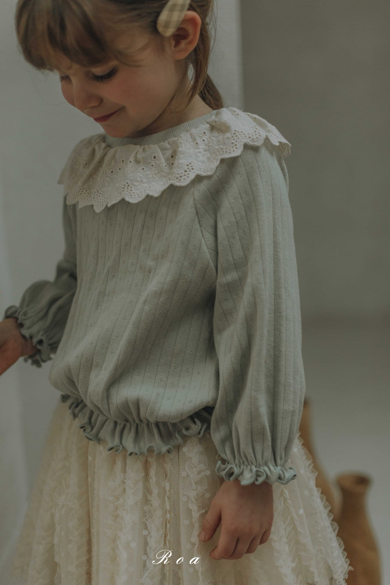 Roa - Korean Children Fashion - #kidzfashiontrend - Yen Terry Frill Tee - 10