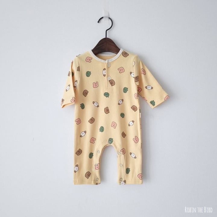 Saerobin - Korean Baby Fashion - #onlinebabyboutique - Ainimal Friend Jumpsuit - 2