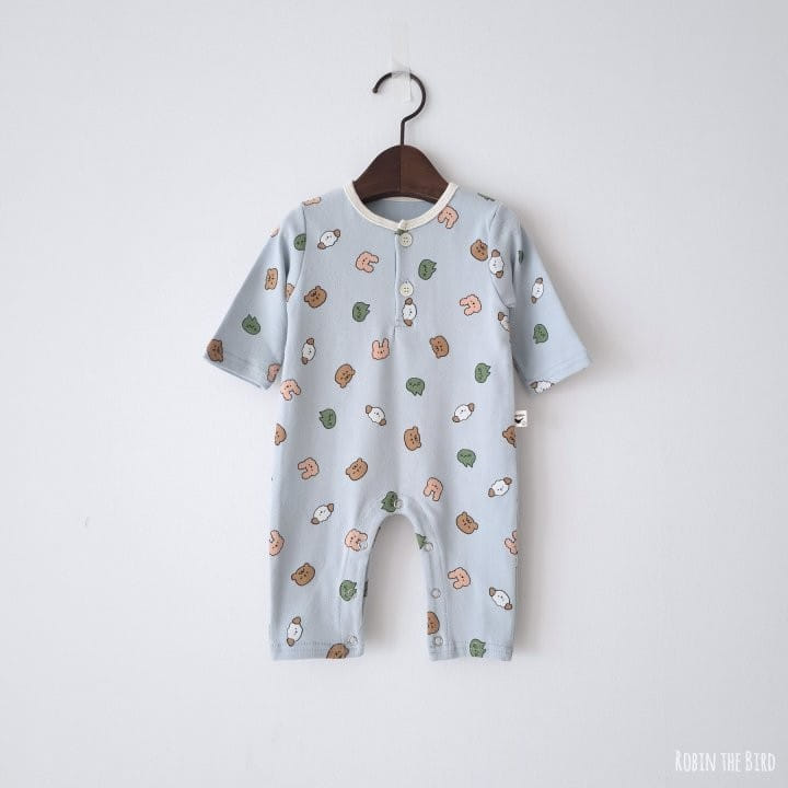Saerobin - Korean Baby Fashion - #onlinebabyshop - Ainimal Friend Jumpsuit - 3