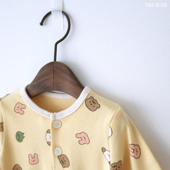 Saerobin - Korean Baby Fashion - #onlinebabyshop - Ainimal Friend Jumpsuit - 4