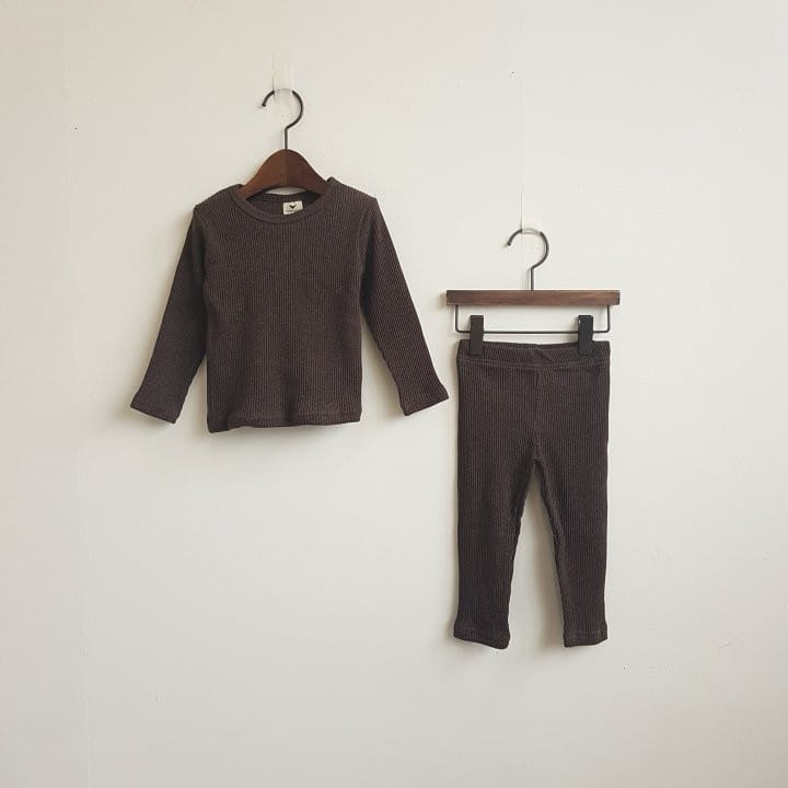 Saerobin - Korean Children Fashion - #toddlerclothing - Rib Easywear - 4