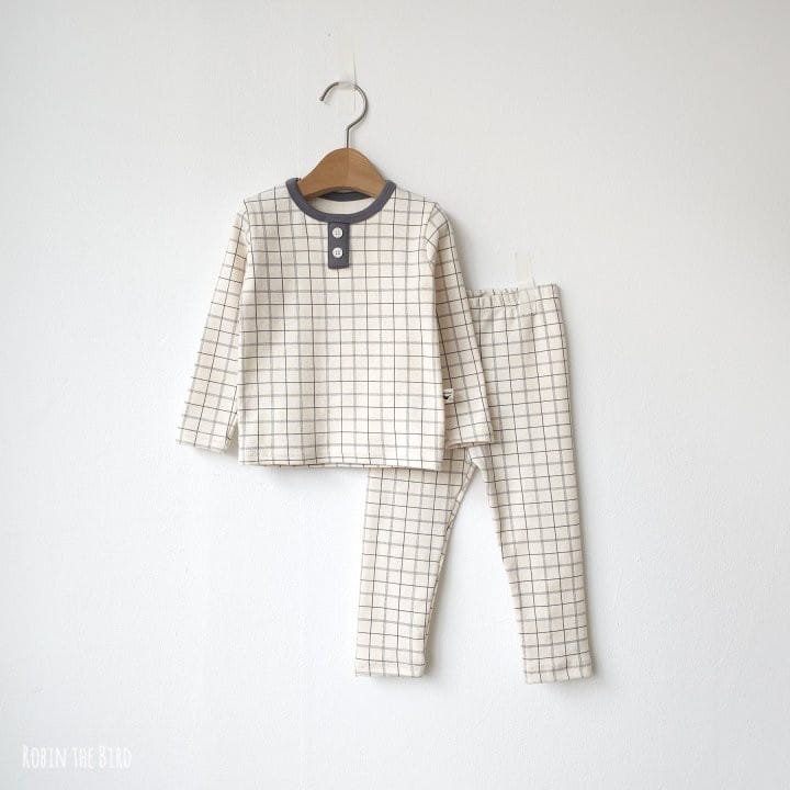 Saerobin - Korean Children Fashion - #todddlerfashion - Button Check Easywear