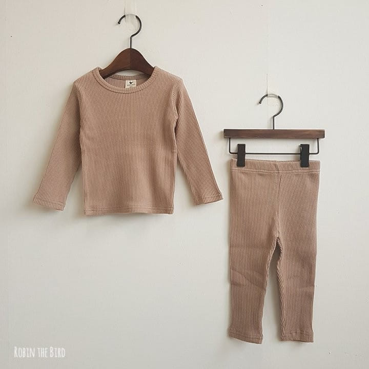Saerobin - Korean Children Fashion - #toddlerclothing - Rib Easywear - 3