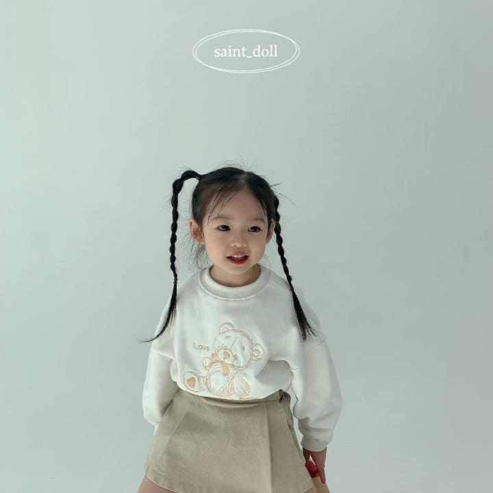 Saint Doll - Korean Children Fashion - #Kfashion4kids - Bear Embroidery Sweatshirt - 9