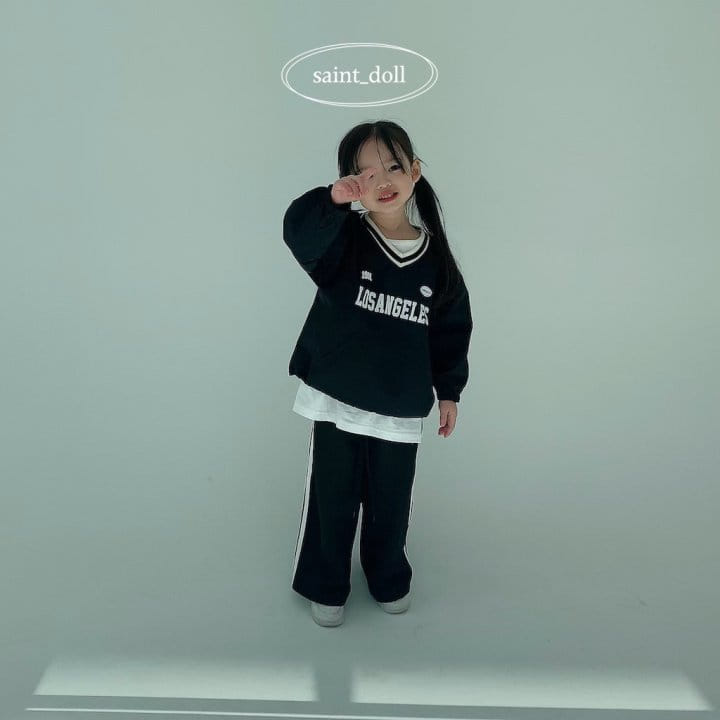 Saint Doll - Korean Children Fashion - #childofig - Pin Line Wide Pants - 8