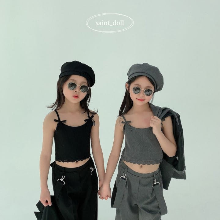 Saint Doll - Korean Children Fashion - #childofig - Lace Sleeveless Blouse - 6