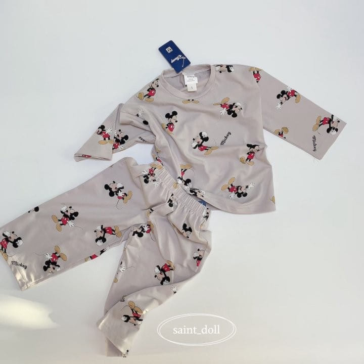 Saint Doll - Korean Children Fashion - #childofig - M Pajama Top Bottom Set