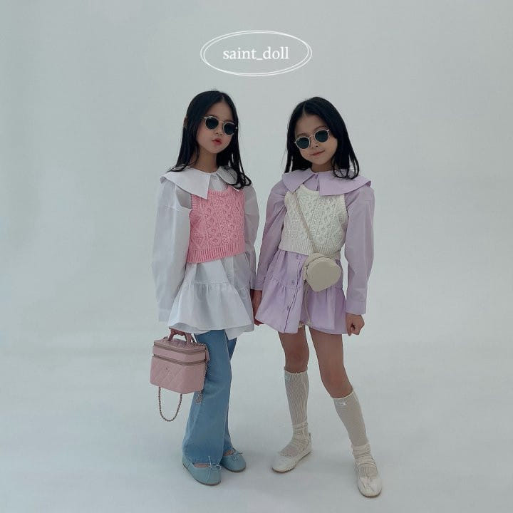 Saint Doll - Korean Children Fashion - #childofig - Ribbon Crop Knit - 7