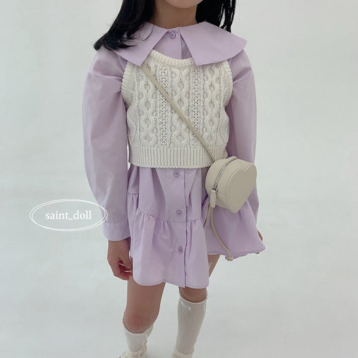 Saint Doll - Korean Children Fashion - #designkidswear - Ribbon Crop Knit - 9