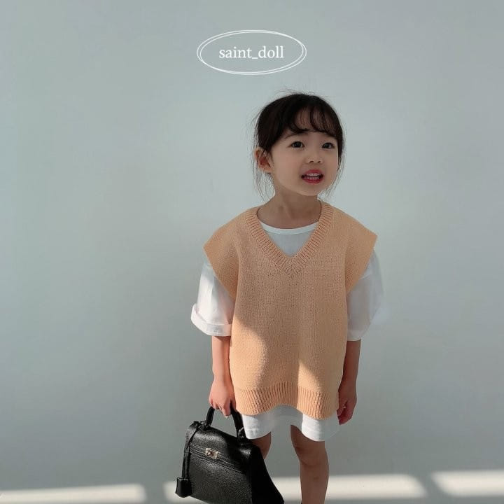 Saint Doll - Korean Children Fashion - #discoveringself - Side Slit Vest With Mom - 9