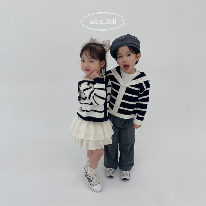 Saint Doll - Korean Children Fashion - #discoveringself - Sailor Knit Cardigan - 7