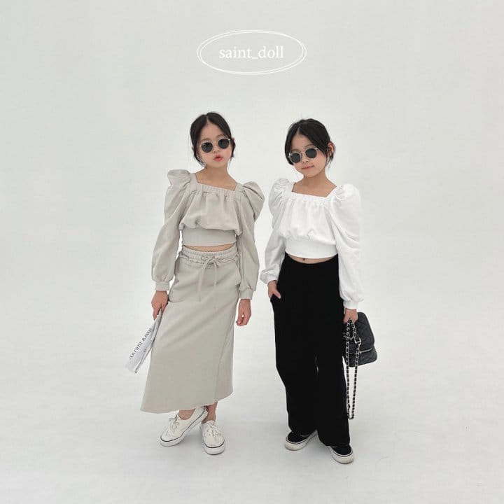 Saint Doll - Korean Children Fashion - #discoveringself - Square Neck Sweatshirt With Mom - 2