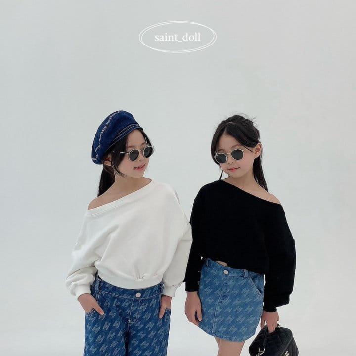 Saint Doll - Korean Children Fashion - #discoveringself - Boat Neck Sweatshirt With Mom