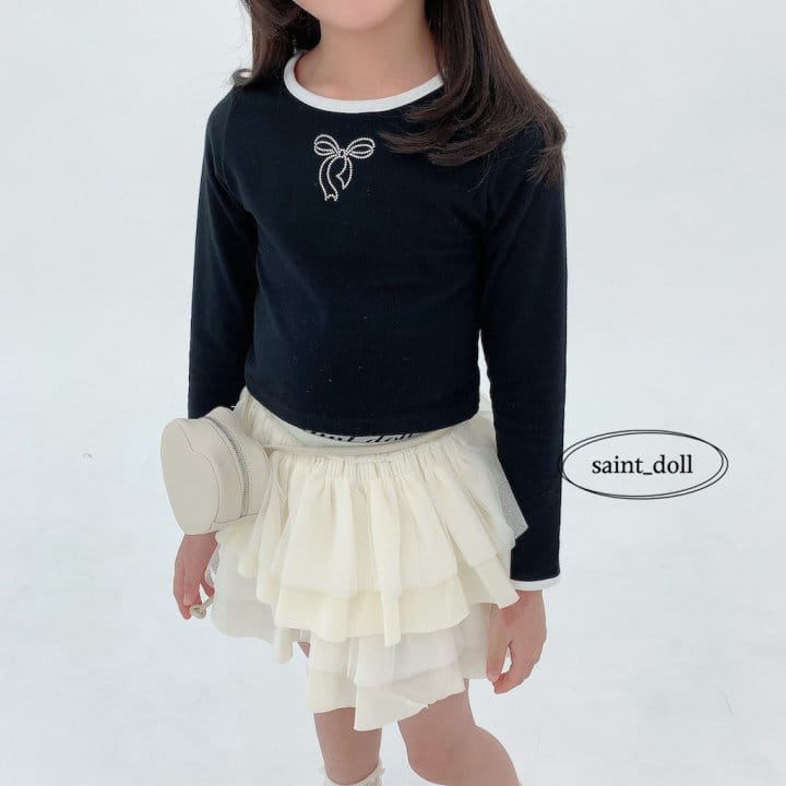 Saint Doll - Korean Children Fashion - #discoveringself - Ribbon Cubic Tee - 8