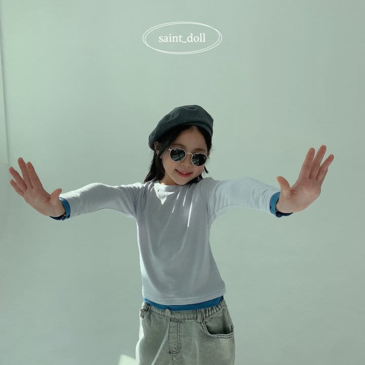 Saint Doll - Korean Children Fashion - #discoveringself - Color Slim Tee - 2