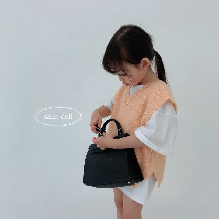 Saint Doll - Korean Children Fashion - #fashionkids - Side Slit Vest With Mom - 10
