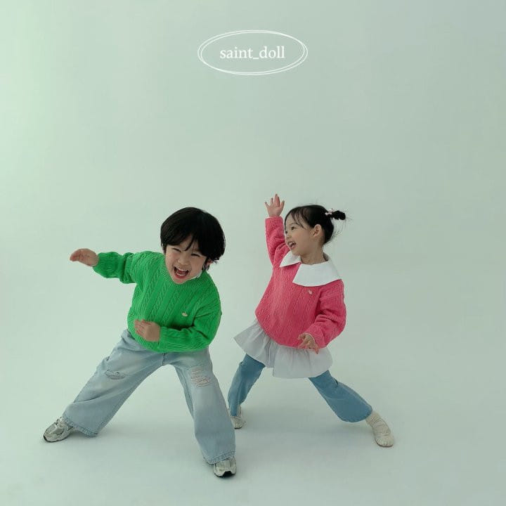 Saint Doll - Korean Children Fashion - #fashionkids - Round Knit - 9