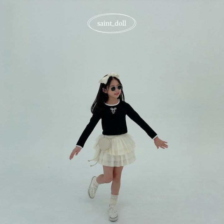 Saint Doll - Korean Children Fashion - #fashionkids - Ribbon Cubic Tee - 9