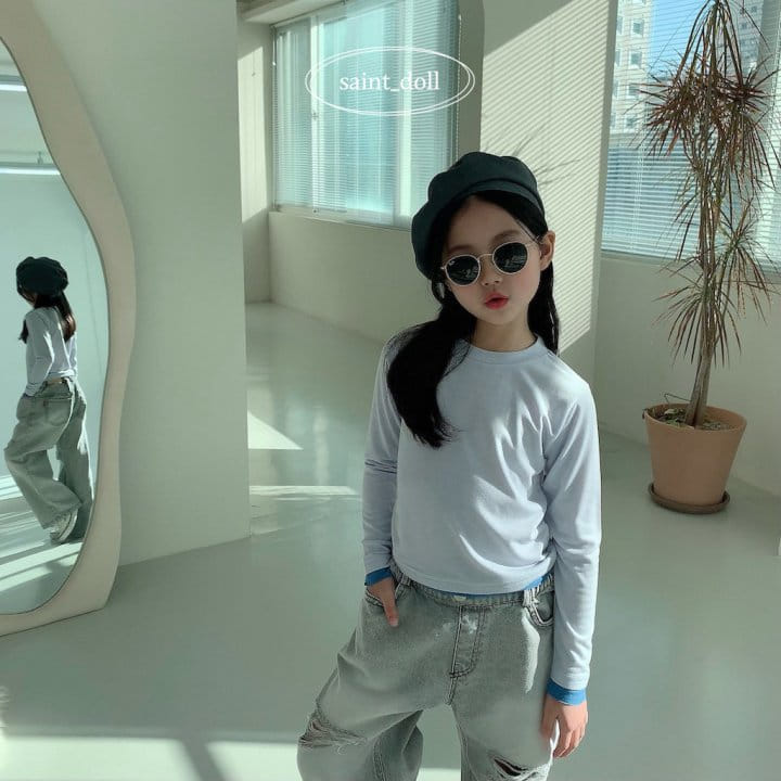Saint Doll - Korean Children Fashion - #fashionkids - Color Slim Tee - 3