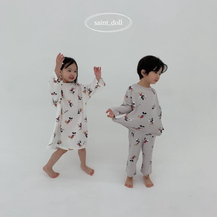 Saint Doll - Korean Children Fashion - #kidsshorts - M Pajama Top Bottom Set - 7