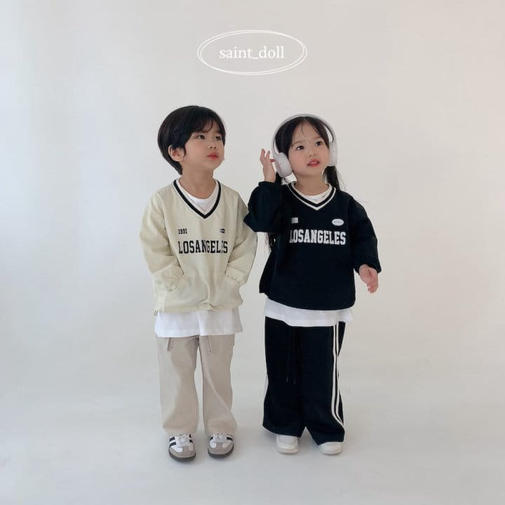 Saint Doll - Korean Children Fashion - #kidsshorts - Uniform Sweatshiet  - 2