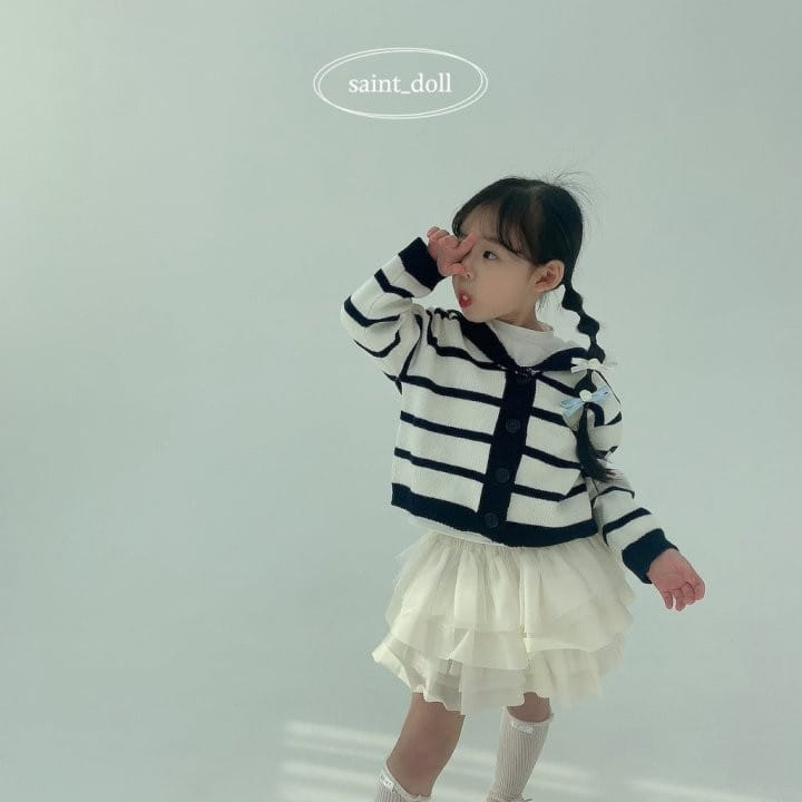 Saint Doll - Korean Children Fashion - #kidsshorts - Sailor Knit Cardigan - 9