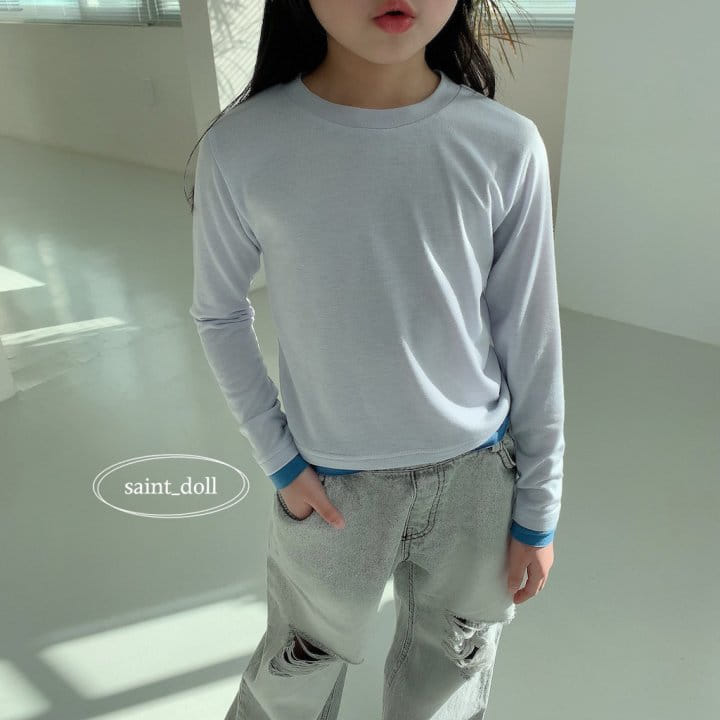 Saint Doll - Korean Children Fashion - #fashionkids - Color Slim Tee - 4