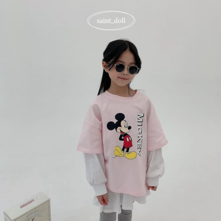 Saint Doll - Korean Children Fashion - #kidsstore - Overlap M Sweatshirt With Mom - 2