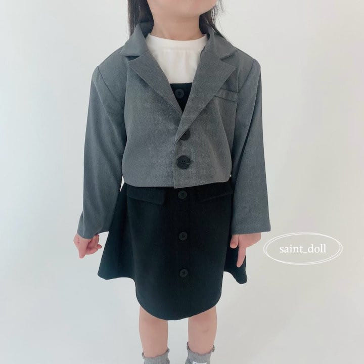 Saint Doll - Korean Children Fashion - #kidsstore - Saint Crop Jacket - 6