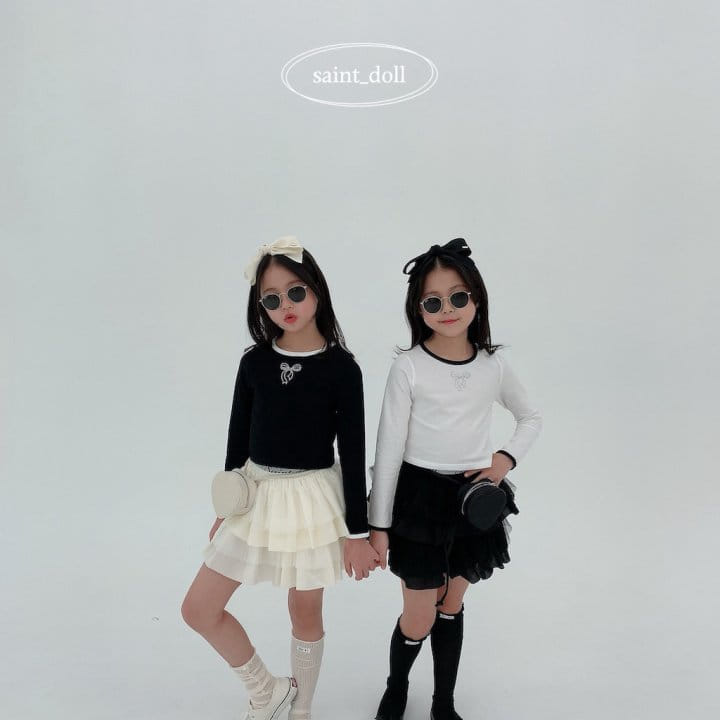 Saint Doll - Korean Children Fashion - #kidsstore - Ribbon Cubic Tee - 11