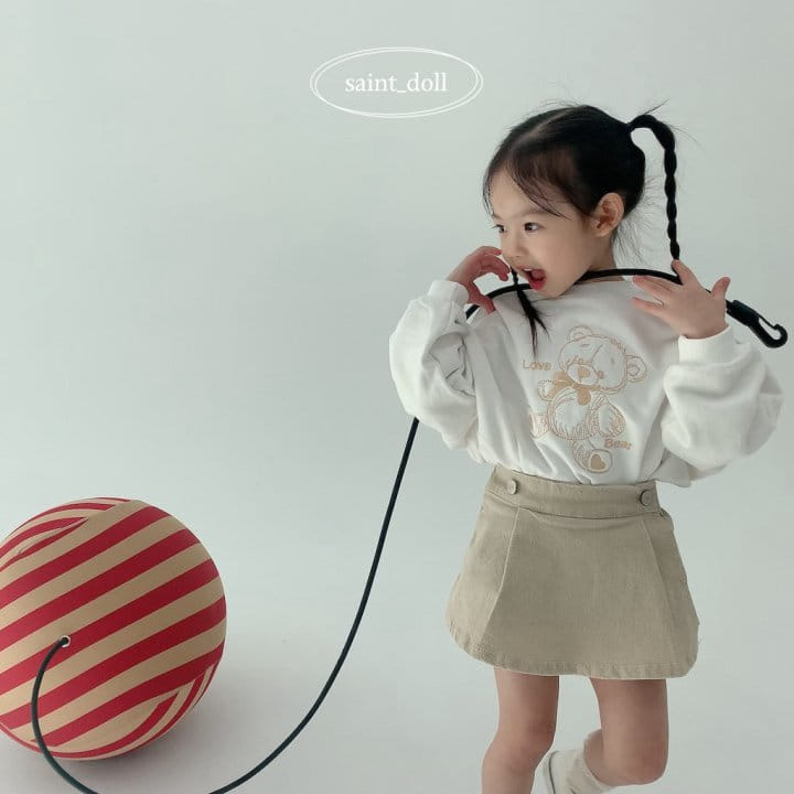 Saint Doll - Korean Children Fashion - #kidzfashiontrend - Bear Embroidery Sweatshirt - 8