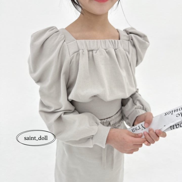 Saint Doll - Korean Children Fashion - #kidzfashiontrend - Square Neck Sweatshirt With Mom - 6