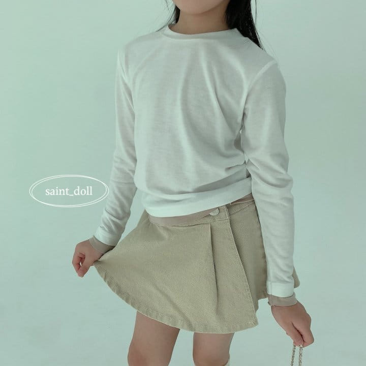 Saint Doll - Korean Children Fashion - #kidzfashiontrend - Color Slim Tee - 6