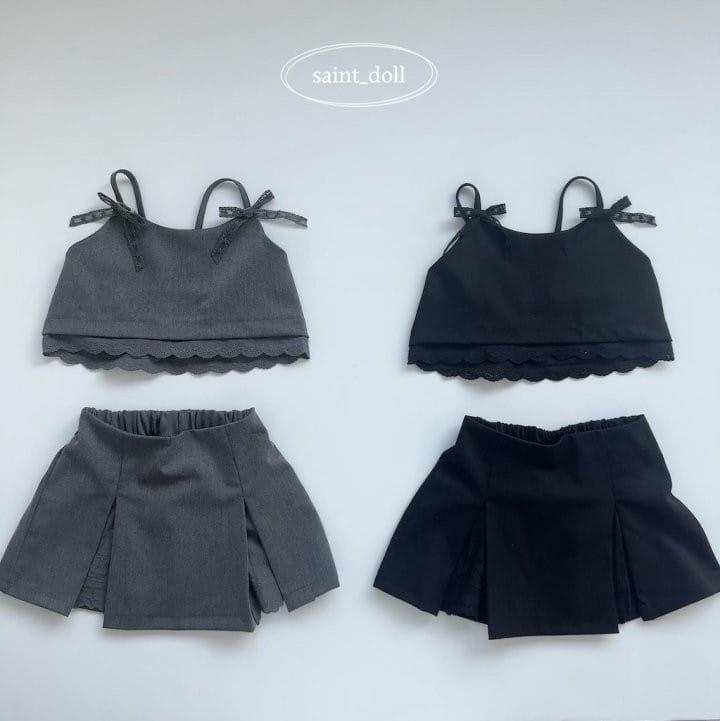 Saint Doll - Korean Children Fashion - #littlefashionista - Lace Sleeveless Blouse - 2