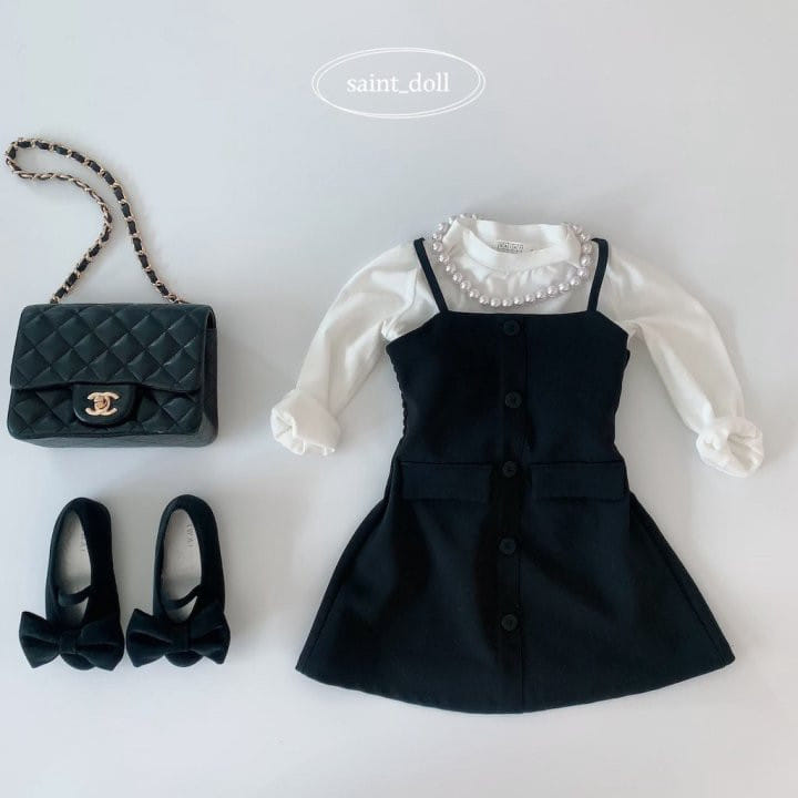 Saint Doll - Korean Children Fashion - #littlefashionista - Button Sleeveless One-Piece With Mom